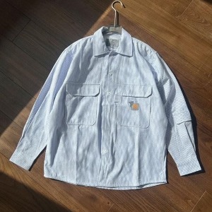 칼하트 x 인빈시블 24시즌 유니온 스트라이프 셔츠 [H5585]  A4